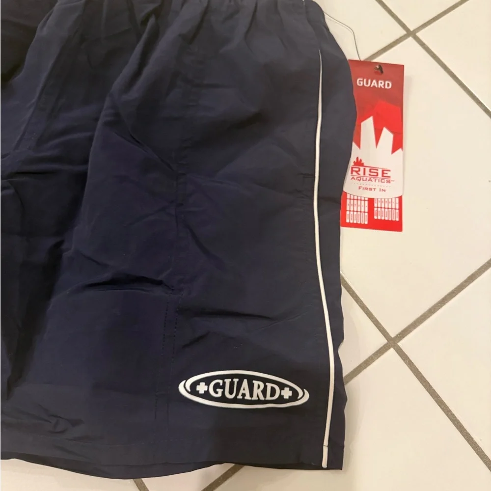 NWT Men's Navy Lifeguard Swim Shorts